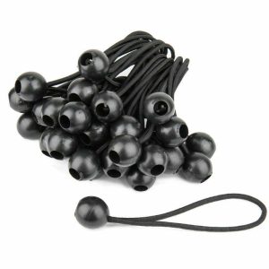 Cable Managment |   Ball Bungee Dia. 4.5mm/ Length 6”( Black); 50 Pcs/Pack Accessories Black