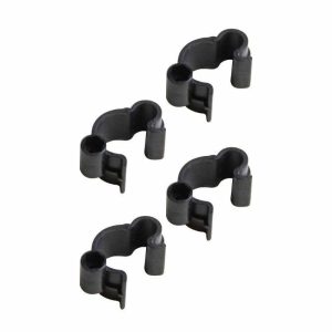 Cable Managment |   Cable Clip For Tube Size: 22~26 mm ( Set of 4) Accessories Black