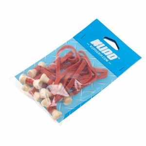 Cable Managment |   Elastic Cable Tie(10Pcs)6mm(W)*5″(L)(Red) Accessories Cable Managment