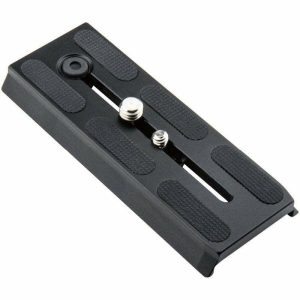 Camera Bracket & Camera Plate |   3.38″ (8.6cm) Long Sliding Qr Plate W/ 1/4″ Screw Camera Bracket & Camera Plate Black