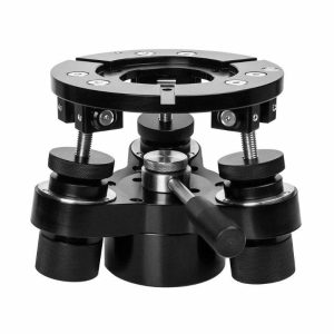 Camera Leveling Mount |   Euro To Mitchell 3-Way Leveler Camera Leveling Mount Anodized Black