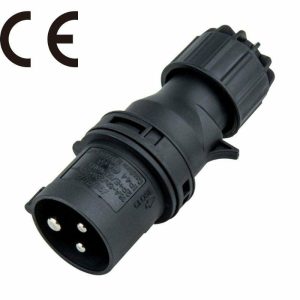 CEE Form Connector |   CEE FORM 16A/3P/230V,  LINE MALE (BLACK) CEE Form Connector CEE Form Connector