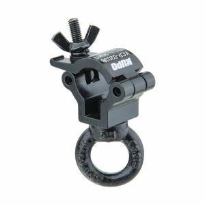 Couplers for Tube Ø 20-22mm |   Mini Coupler-Mini Half Coupler W/ M6 Eye Ring ( Black) Couplers & Clamps Couplers for Tube Ø 20-22mm