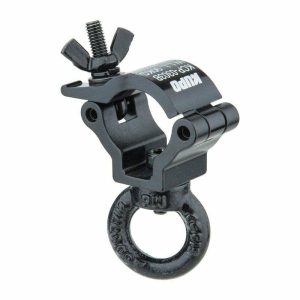 Couplers for Tube Ø 25-38mm |   Mini Coupler-Mini Half Coupler W/ M6 Eye Ring ( Black) Couplers & Clamps Couplers for Tube Ø 25-38mm