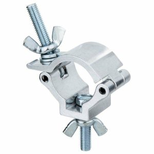 Couplers for Tube Ø 25-38mm |   Mini Coupler-Mini Half Coupler W/ M8 Bolt & Nut (Silver) Couplers & Clamps Couplers for Tube Ø 25-38mm