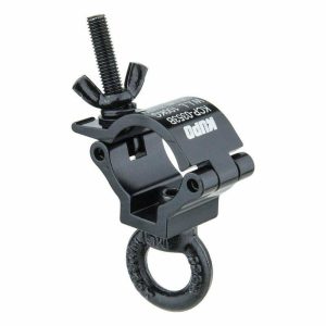 Couplers for Tube Ø 25-38mm |   Mini Coupler-Mini Half Coupler W/ M8 Eye Ring ( Black) Couplers & Clamps Couplers for Tube Ø 25-38mm