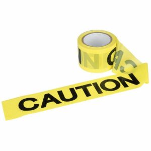 Gaffa Tapes |   Barrier Tape Accessories : Yellow w/ Black print (CautiOn)