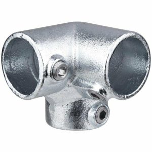 Iron Casting pipe Clamp |   3 WAY 90 DEGREE, SILVER Couplers & Clamps Iron Casting pipe Clamp