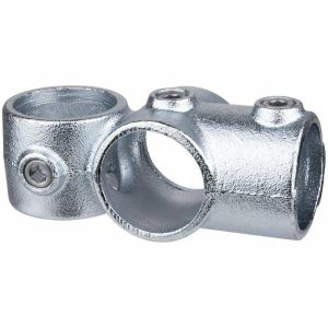 Iron Casting pipe Clamp |   COMBINATION SOCKET TEE & CROSSOVER, SILVER Couplers & Clamps Iron Casting pipe Clamp