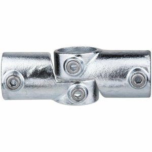 Iron Casting pipe Clamp |   SHORT TEE SWIVEL, SILVER Couplers & Clamps Iron Casting pipe Clamp