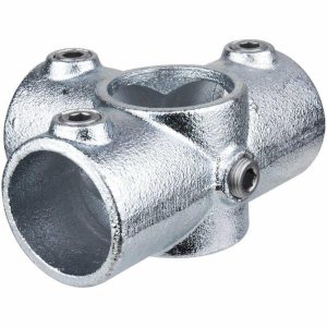 Iron Casting pipe Clamp |   SIDE OUTLET TEE, SILVER Couplers & Clamps Iron Casting pipe Clamp