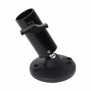 Iron Casting pipe Clamp |    Swivel Flange Base w/ 1-1/2”SCH. 40 (48.3mm) Pipe Adapter Couplers & Clamps Black