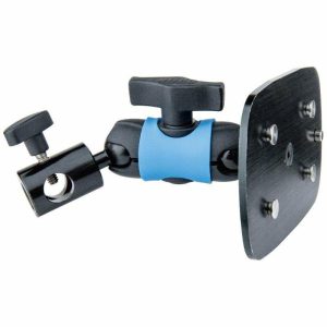 LED Mounting |   Mounting Plate W/ Super Knuckle Baby Receiver LED Mounting Black