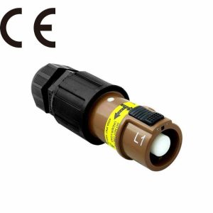 PowerFit 400A Single Pole Connector |   PowerFit Single-pole Line Source Connector- Line 1 Brown Power PowerFit 400A Single Pole Connector