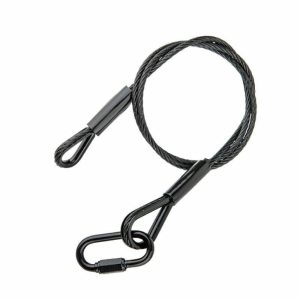 Safety Wire |   100cm Safety Wire- 4.8mm Diameter (Black) Couplers & Clamps Black