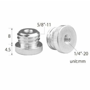 Screws & Nuts |   1/4″-20 To 5/8″-11 Threaded Screw Adapter For Tripod Adapters Screws & Nuts