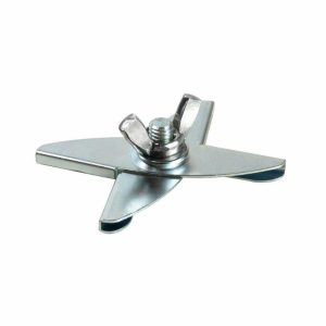 Special Adapters |   Ceiling Clip With 3/8″-16 Male Threaded & Wing Nut Adapters Silver