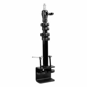 Spring Clamps |   Telescopic Table Top Light Stand Couplers & Clamps Black