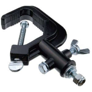 Stage Clamps |   Alloy Hook- Black Couplers & Clamps Silver