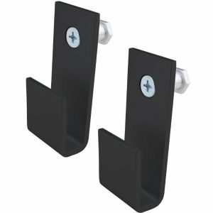 Super Convi Clamps Accessories |   Compact U Hooks (Set of Two)  (Black) Adapters Black