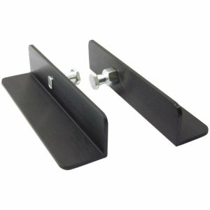 Super Convi Clamps Accessories |   L Bracket Shelf Holder (Set of Two) (Black) Adapters Black