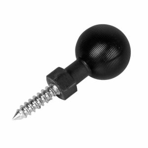 Super Knuckle |   Dia. 26MM Ball With Self Tapping Screw Arms Black