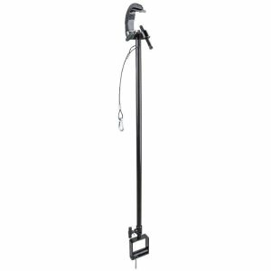 Telescopic Hangers |   Long Lightweight Telescopic Hanger Stirrup Head 3-6 Feet Studio Essentials Black