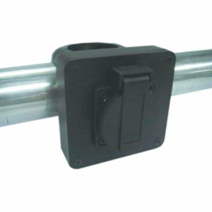 Versatile Socket |   Versatile Socket for Schuko or CEE form 16A Connector Power Black