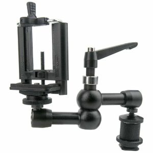 Vision Arms & Vision Locks |   Camera Mountable Universal Smart Phone Holder Arms Black