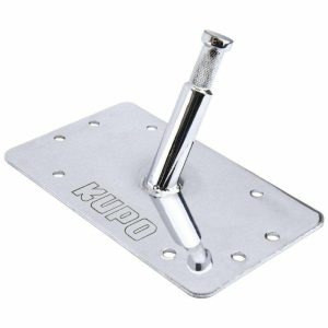 Wall Spreader & Wall Mount Plates |   Baby Cheater Wall Plate Light Control Silver