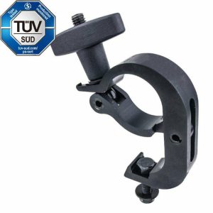 Couplers for Tube Ø 48/50mm |   Slim Handcuff Clamp  w/ T-handle- Black Couplers & Clamps Couplers for Tube Ø 48/50mm