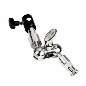 Super Convi Clamps Accessories |   Swivel Extension Arm  W/ 5/8″ Socket Adapters Silver