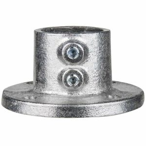 Aluminum-Magnesium Alloy Pipe Clamp |   ROUND BASE FLANGE, SILVER Aluminum-Magnesium Alloy Pipe Clamp Aluminum-Magnesium Alloy Pipe Clamp