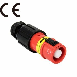 PowerFit 400A Single Pole Connector |   PowerFit Single-pole Line Source Connector- Line 1 Red Power PowerFit 400A Single Pole Connector