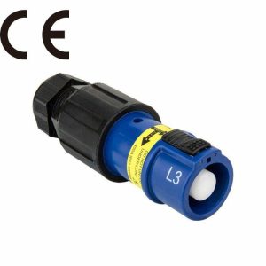 PowerFit 400A Single Pole Connector |   PowerFit Single-pole Line Source Connector- Line 3 Blue Power PowerFit 400A Single Pole Connector